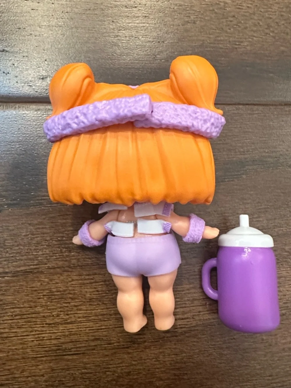 EUC L.O.L. Surprise! Orange-Haired Doll with Purple Outfit & Bottle